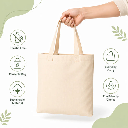 Cotton Canvas Tote Bag | 150 & 220 GSM | Blank & Custom Print – Tote Wala
