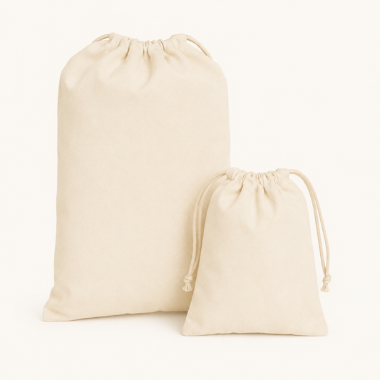 Cotton Drawstring Bag | Muslin Gift Pouch | Bulk & Custom Print – Tote Wala