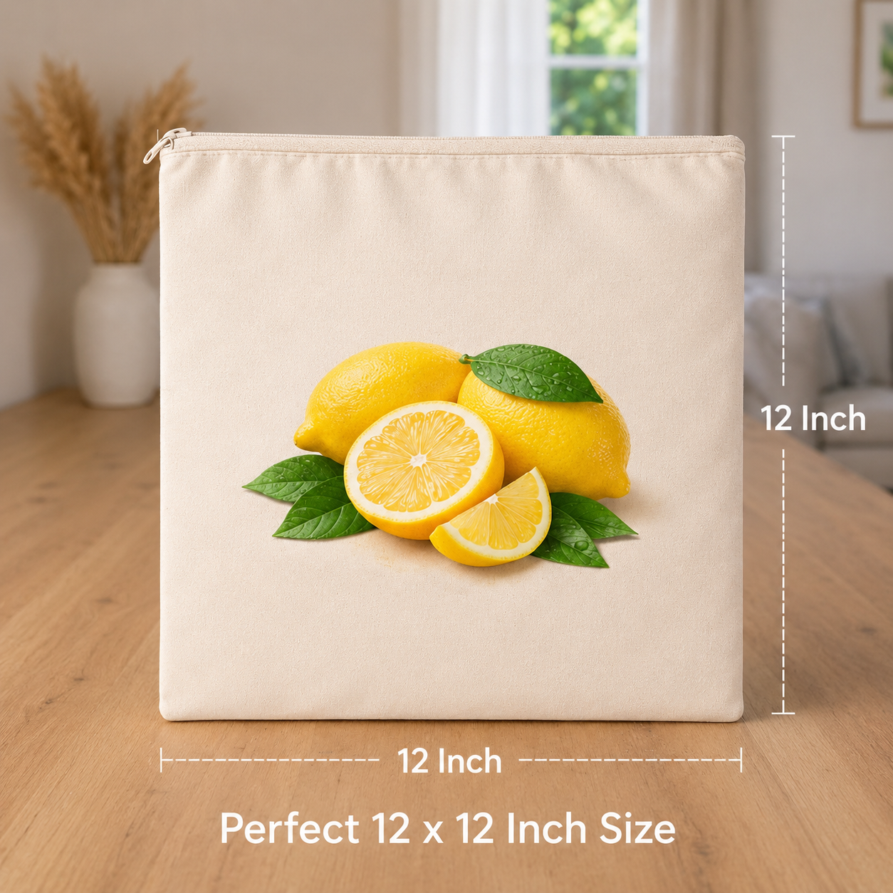 Vegetable Print Cotton Storage Pouch Set of 10 & 12 | Kitchen Organiser Bags