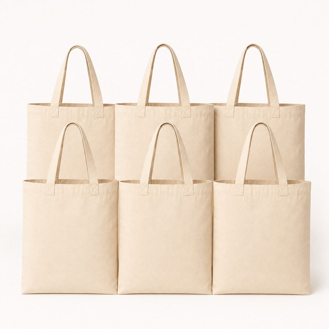 150 GSM Cotton Tote Bag | Pack of 6 & 12 | Blank & Printed | Tote Wala