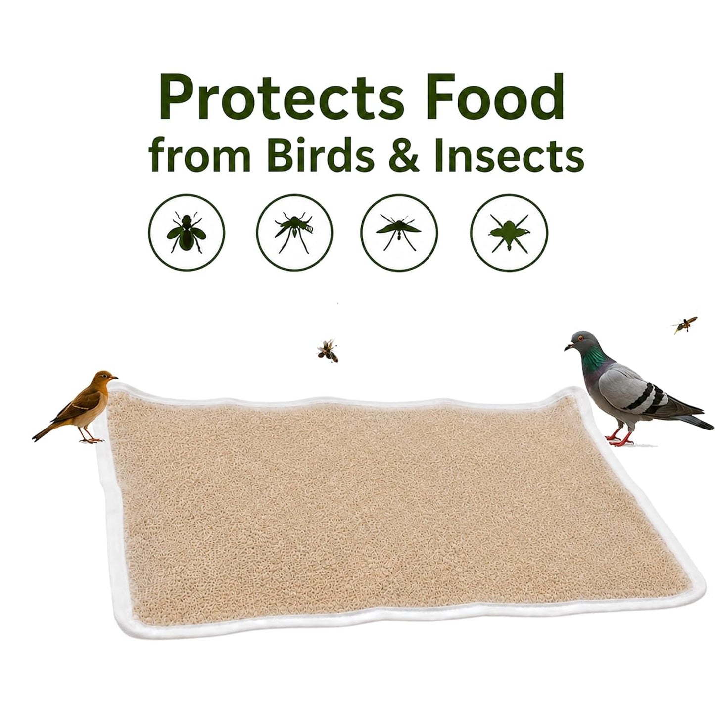 Cotton Food Drying Mesh Cover with Zip | Reusable Net Cloth | Tote Wala