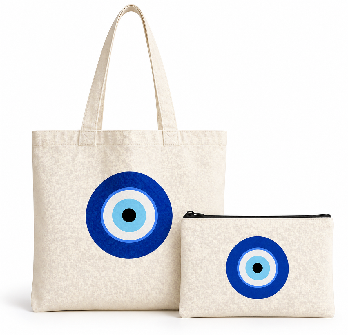 Evil Eye Tote Bag & Pouch Combo